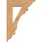 Ekena Millwork Merced Traditional Smooth Bracket w/ Offset Brace, Western Red Cedar, 7 1/2"W x 26"D x 38"H BKT0806X26X38MRC01SWR - alternate 4